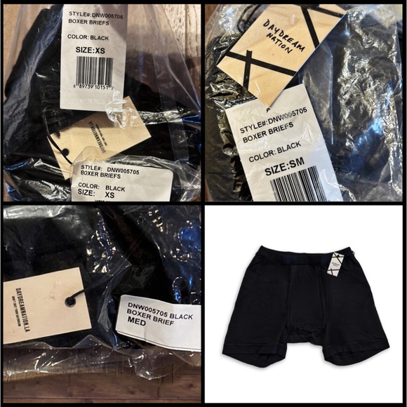 NWT Daydream Nation Boxer Briefs in Black - Picture 9 of 16